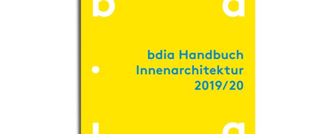 Innenarchitektur Handbuch 2019/20 des bdia, inklusive KASEL Innenarchitekten Leipzig
