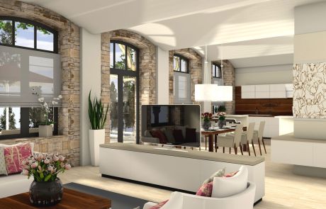 Innendesign und Interieur Design Loftwohnung