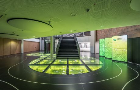 Gestaltung und Planung Eingangshalle Stadthalle, Innenarchitektur Kongresszentrum