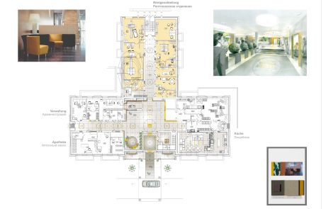 Farb- und Materialkonzeption Hospital Design