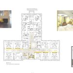 gelbes Farb- und Materialkonzept für die Klinik