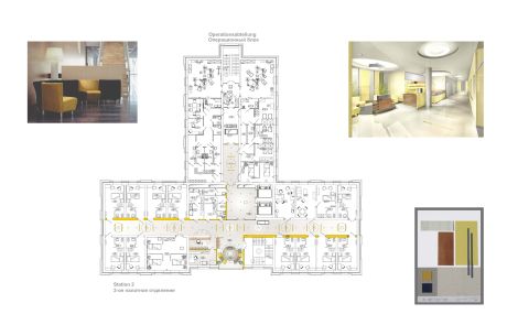 Farb- und Materialkonzept Klinik Design