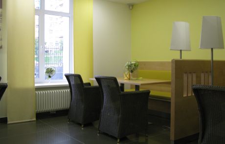 Einrichtung und Gestaltung Aufenthaltsbereich Klinik, Interior Konzept Klinik