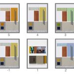 Farb- und Materialkonzept mittels Collagen für 6 Etagen