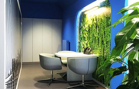 Interior Konzept Gestaltung Arbeitsplatz Großraumbüro