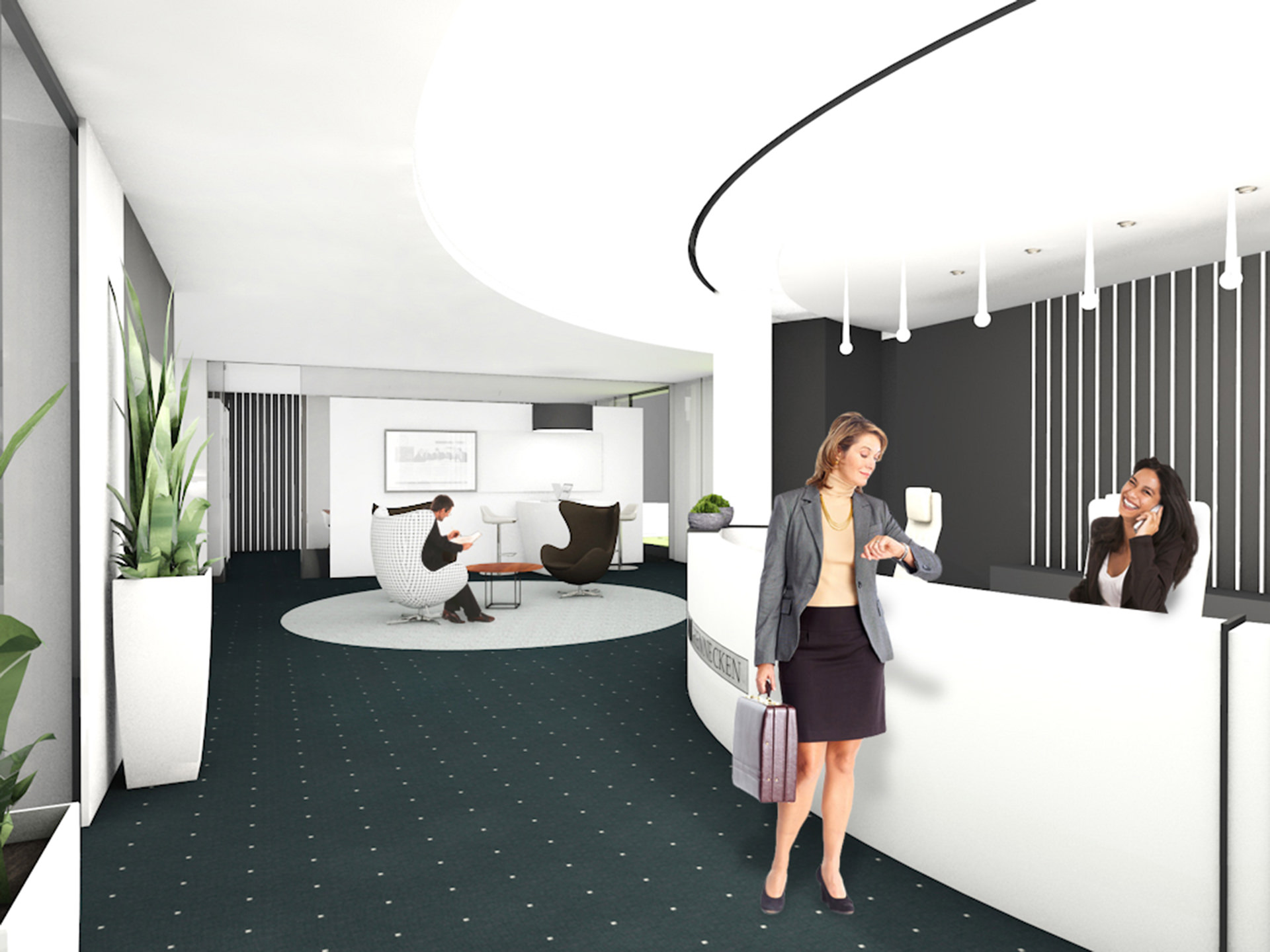 Modernes Bürokonzept und Büro Design – Umbau Bürogebäude – Steuerberatungsgesellschaft Krefeld