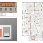 Grundriss Zahnarztpraxis Naumburg mit Farb- und Materialkonzept