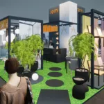 Innovative Messestandgestaltung für REMI mit modernen und nachhaltigen Elementen