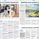 Beitrag im Amtsblatt Chemnitz über die Stadthalle, welche zum Carlowitz Congresscenter umgebaut wurde